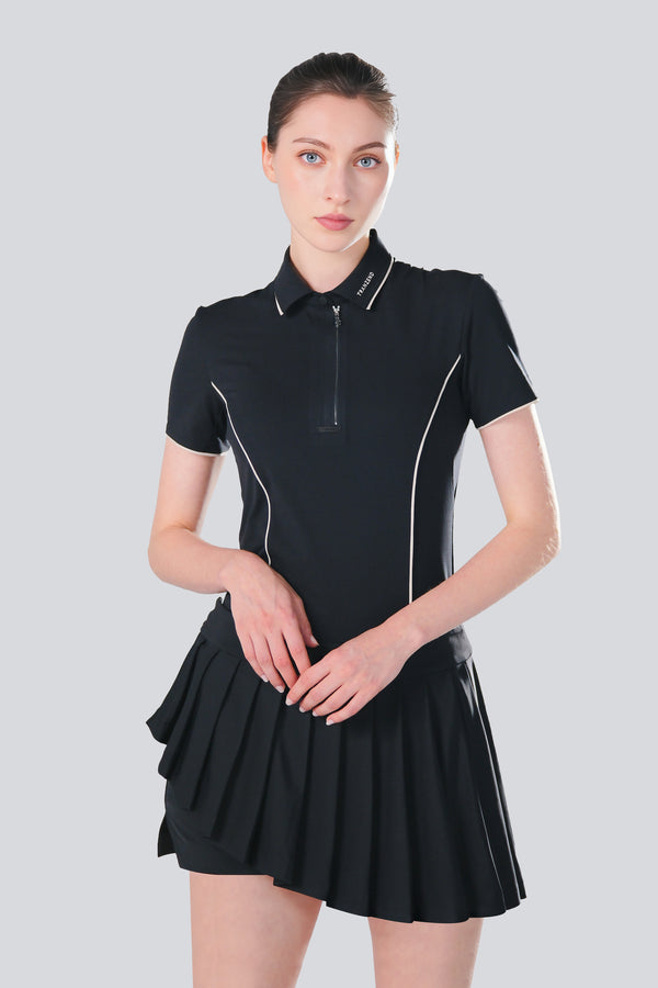 Drift Polo | Short Sleeves - Women - Black - Cover
