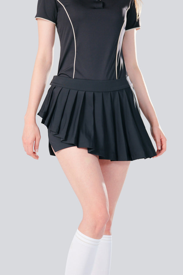 Ice Glaze Convertible Skirt - Women - Black - Cover