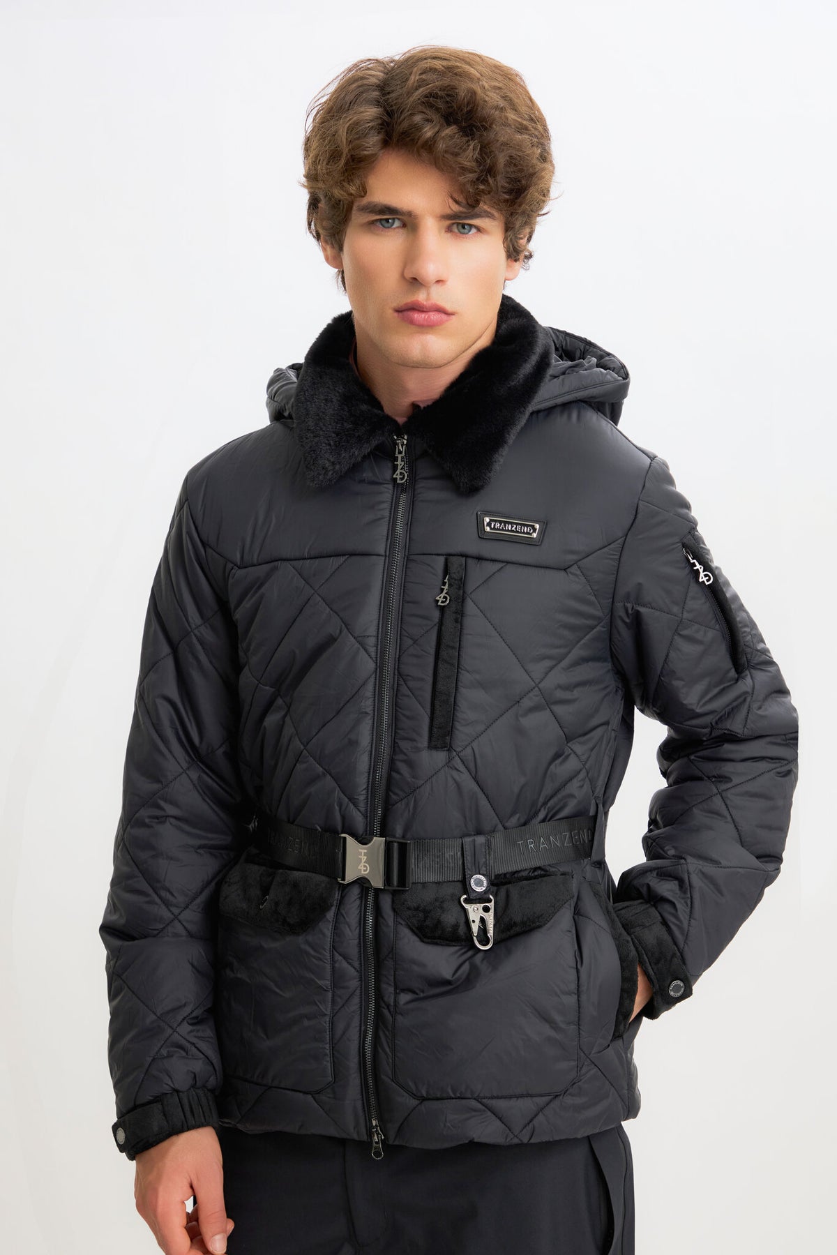 Alpine Puffer Jacket - Black - Men - Cover