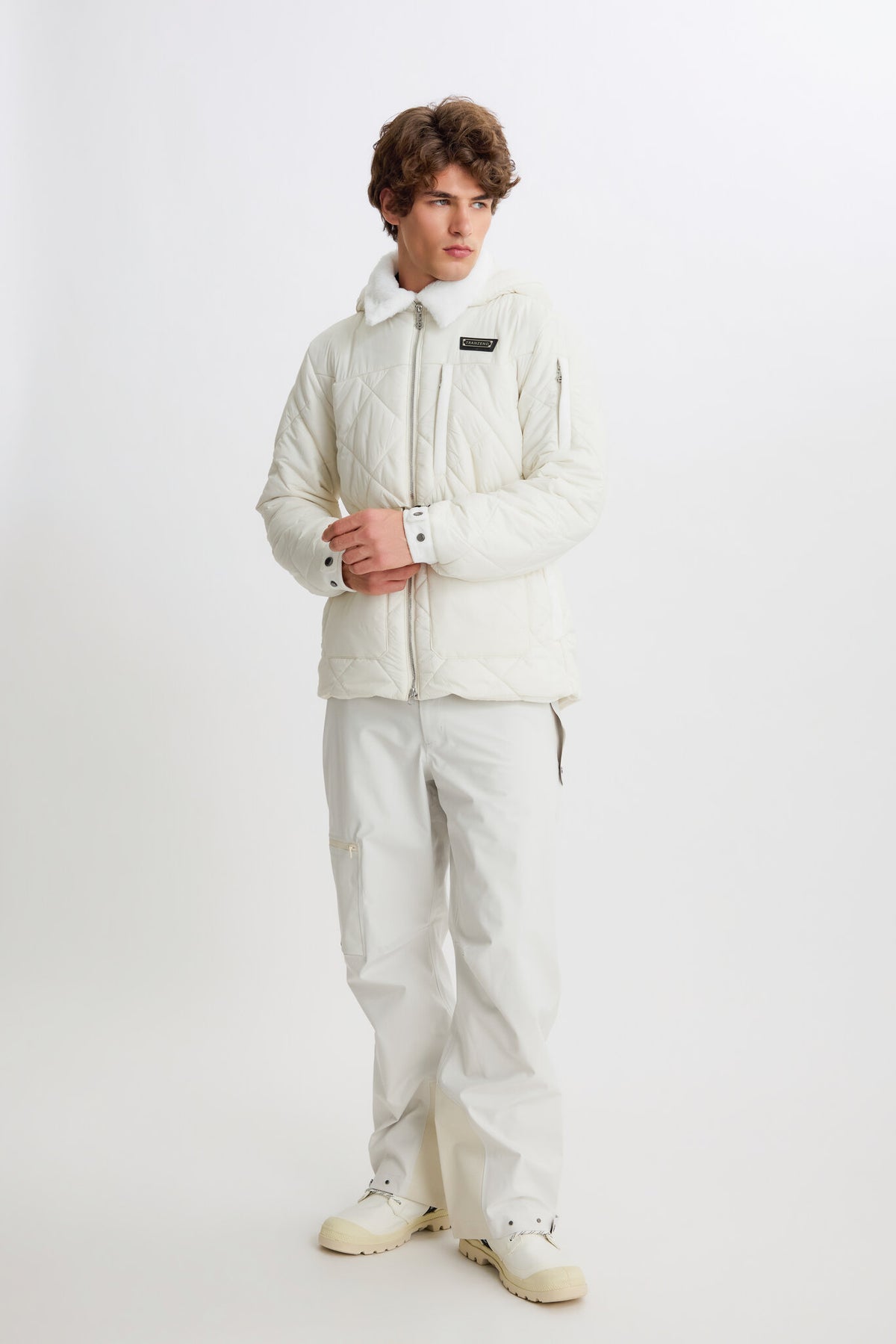 Alpine Puffer Jacket - White - Men - Image 5