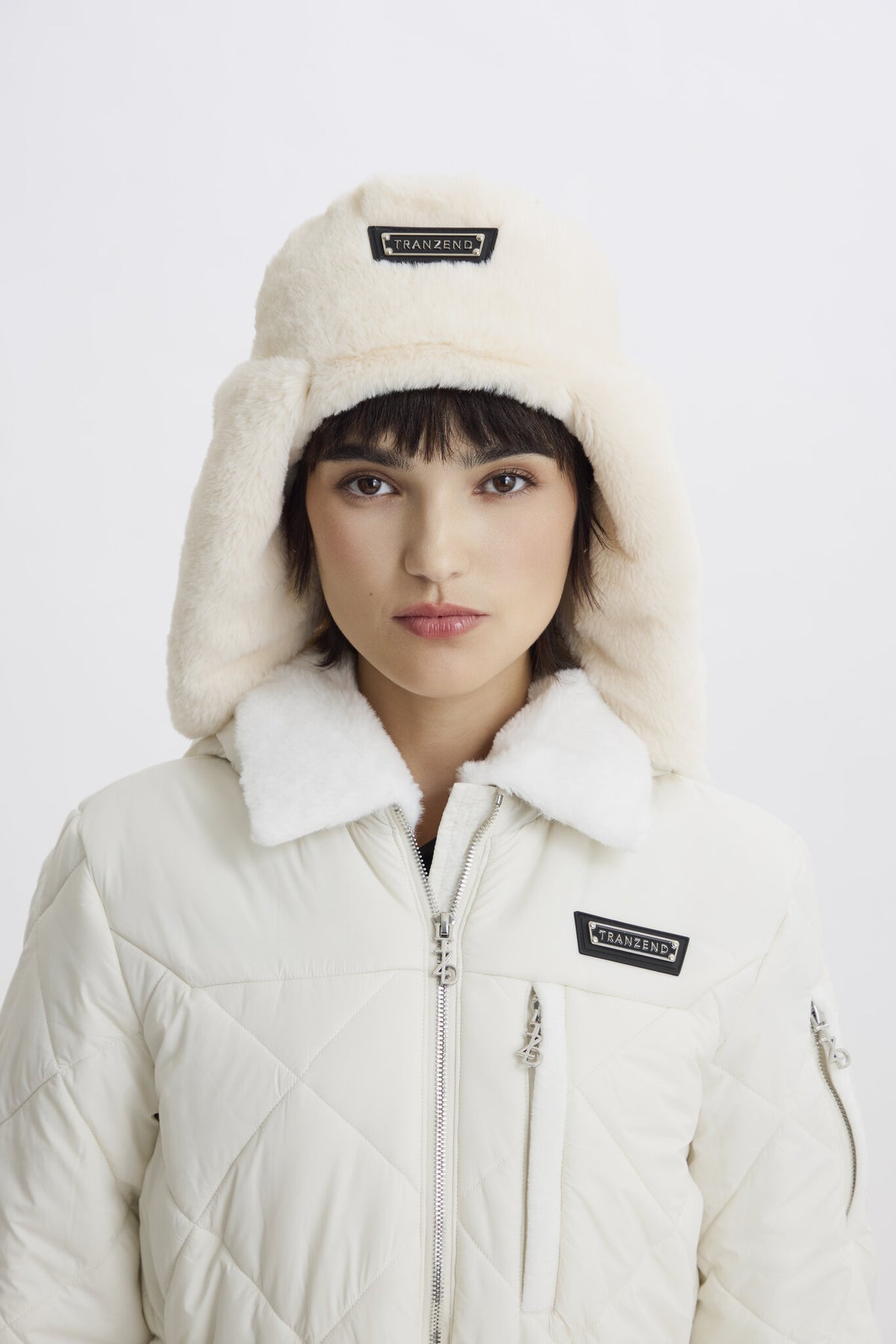 Aviator Hat - White - Women - Cover