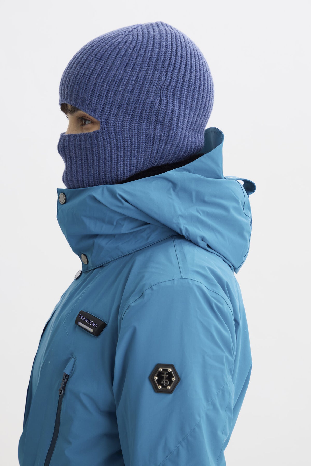 Balaclava Knitted Hat - Navy - Women - Image 9