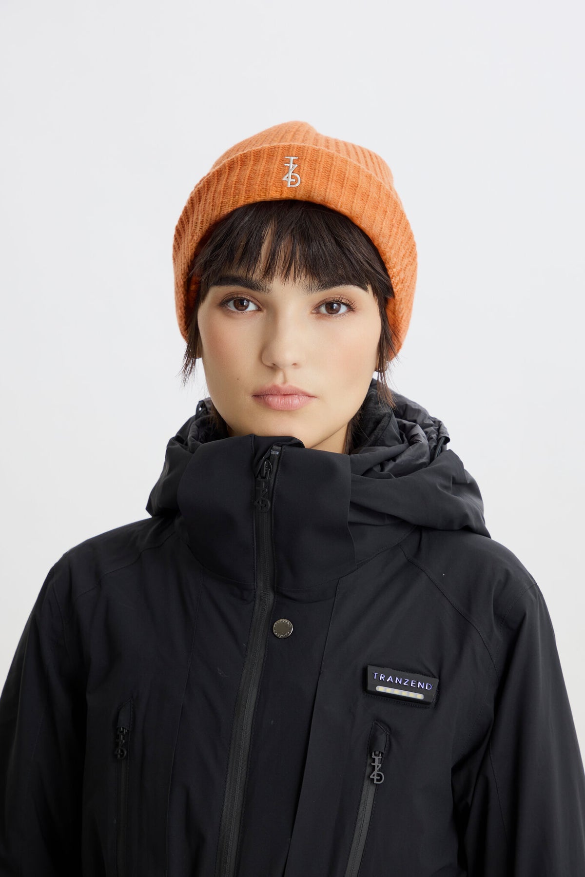 Balaclava Knitted Hat - Orange - Women - Image 4
