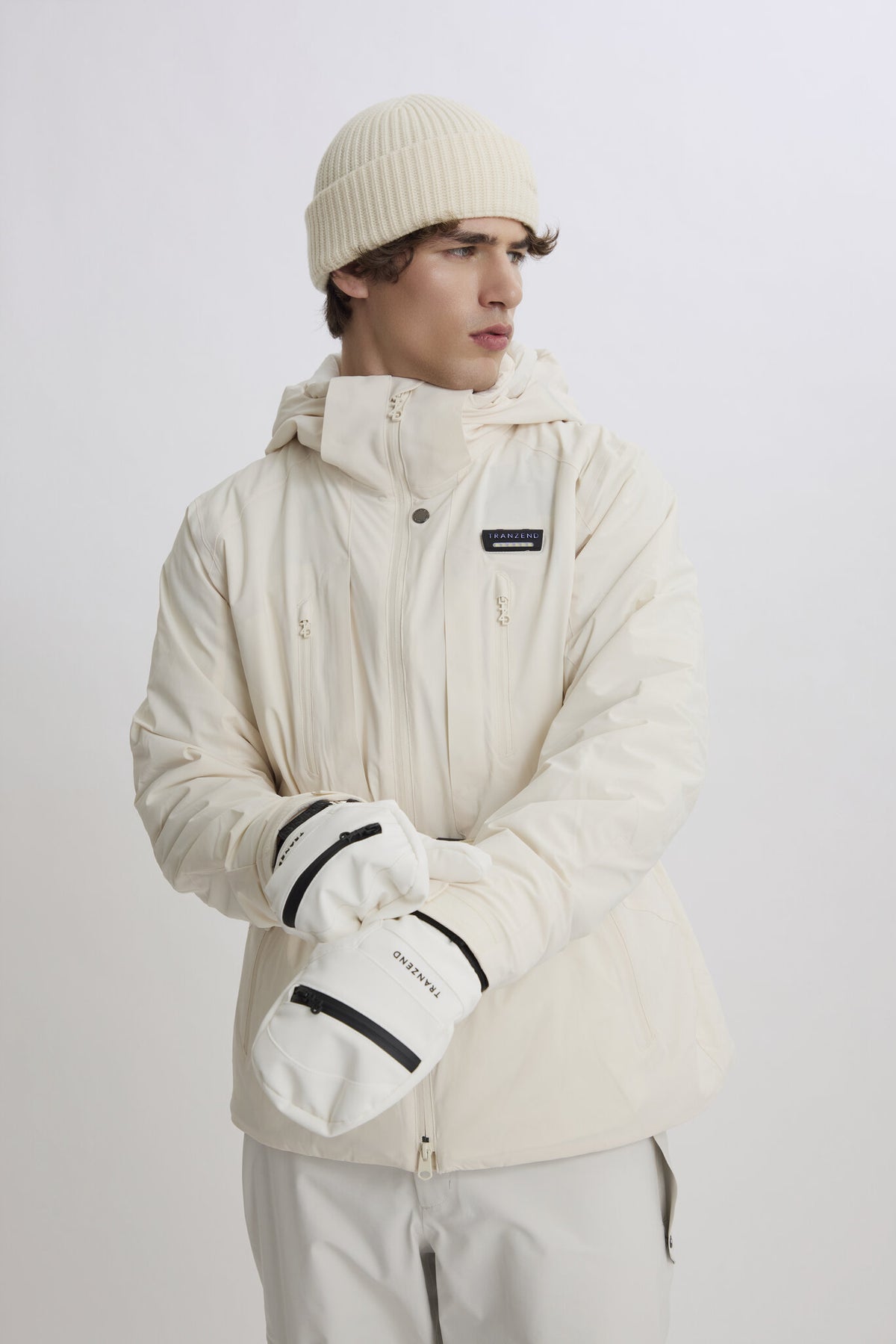 Deft Ski Gloves - Men - White - Image 3
