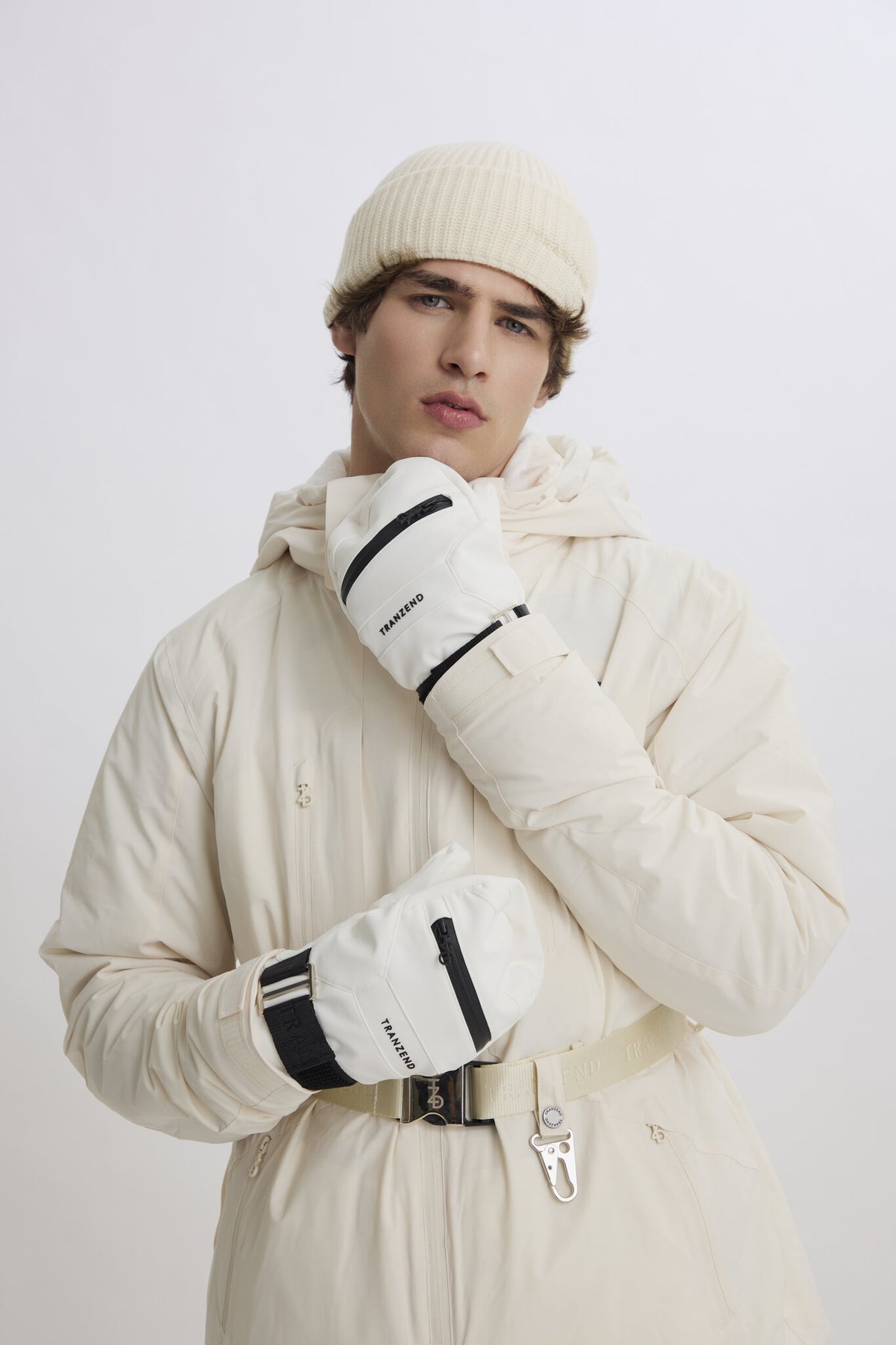 Deft Ski Gloves - Men - White - Image 4