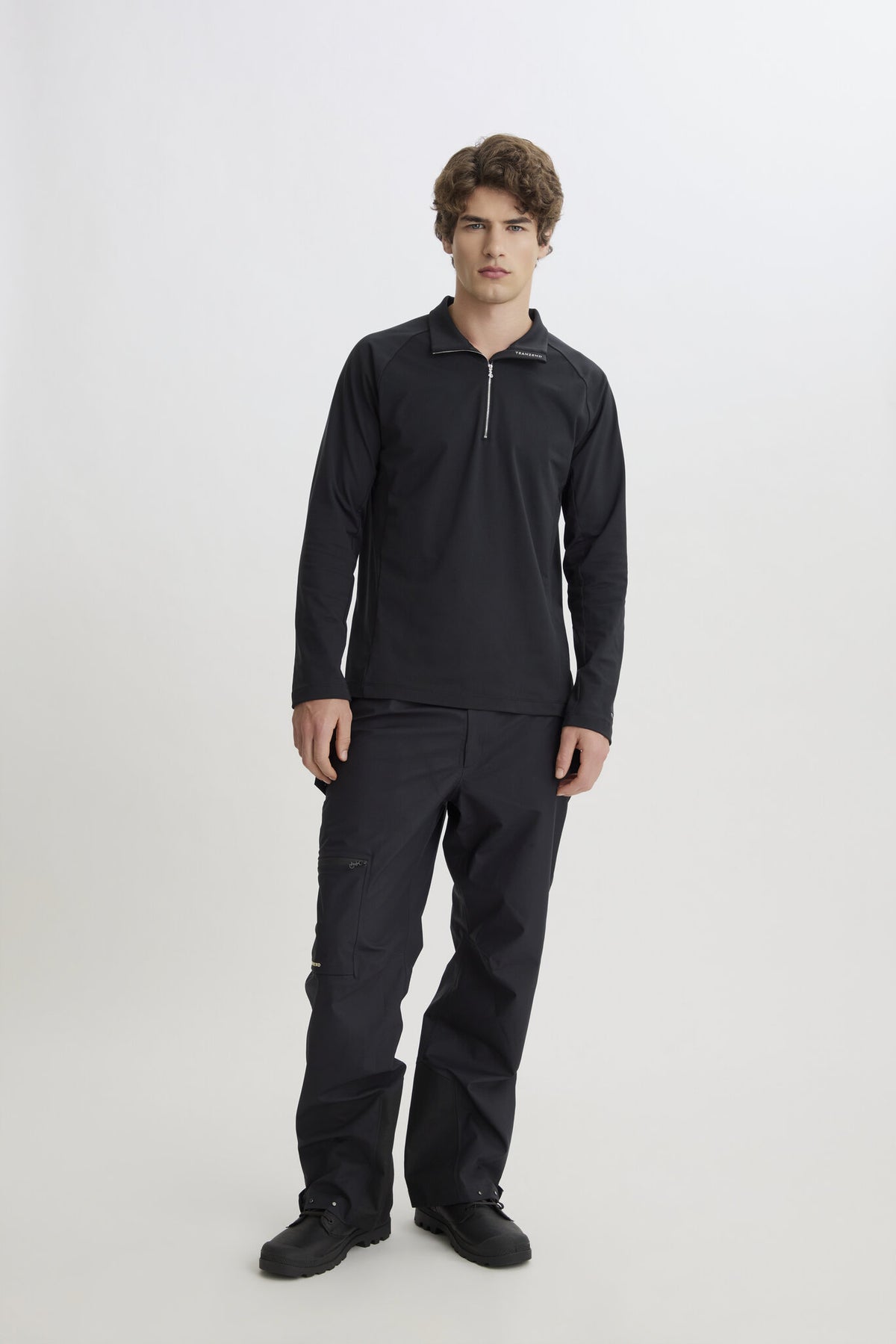 Metal Zip Baselayer - Men - Black - Image 4