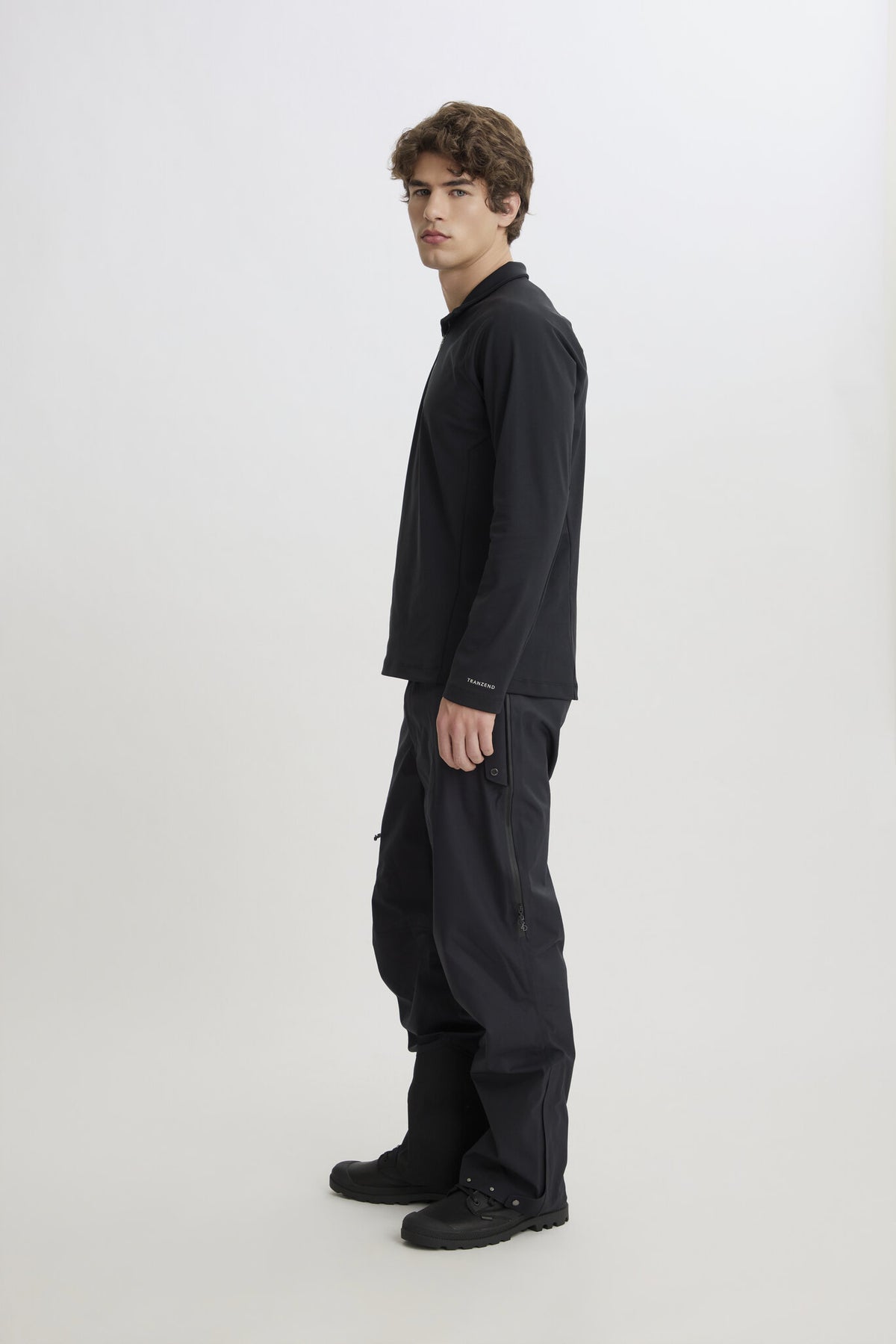 Metal Zip Baselayer - Men - Black - Image 5