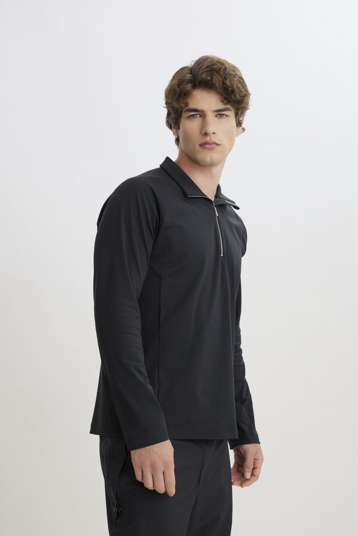 Metal Zip Baselayer - Men - Black - Image 6