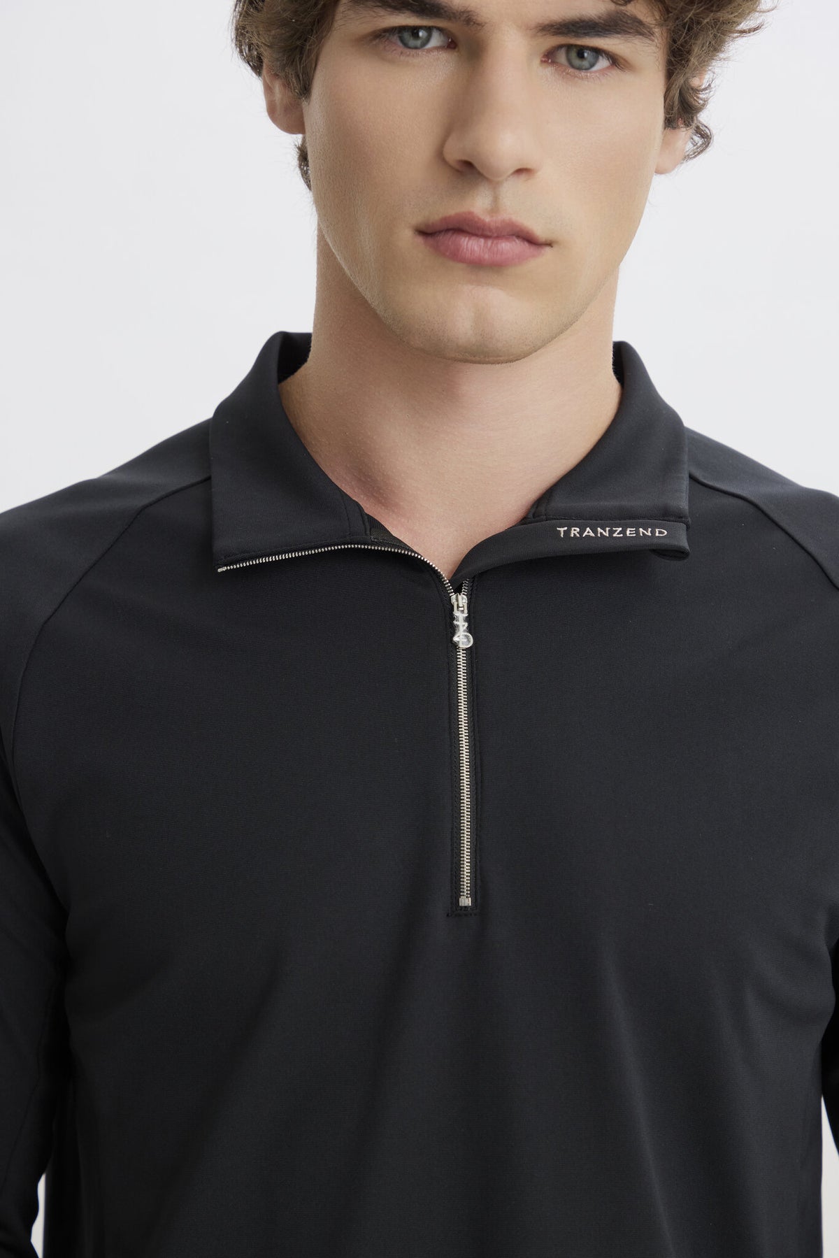 Metal Zip Baselayer - Men - Black - Image 7