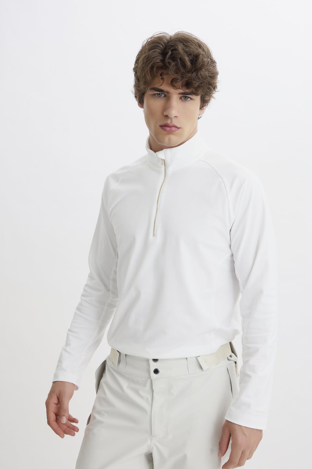 Metal Zip Baselayer - Men - White - Image 4