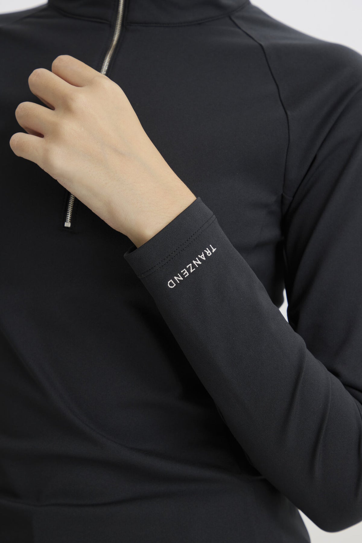 Metal Zip Baselayer - Women - Black - Image 8