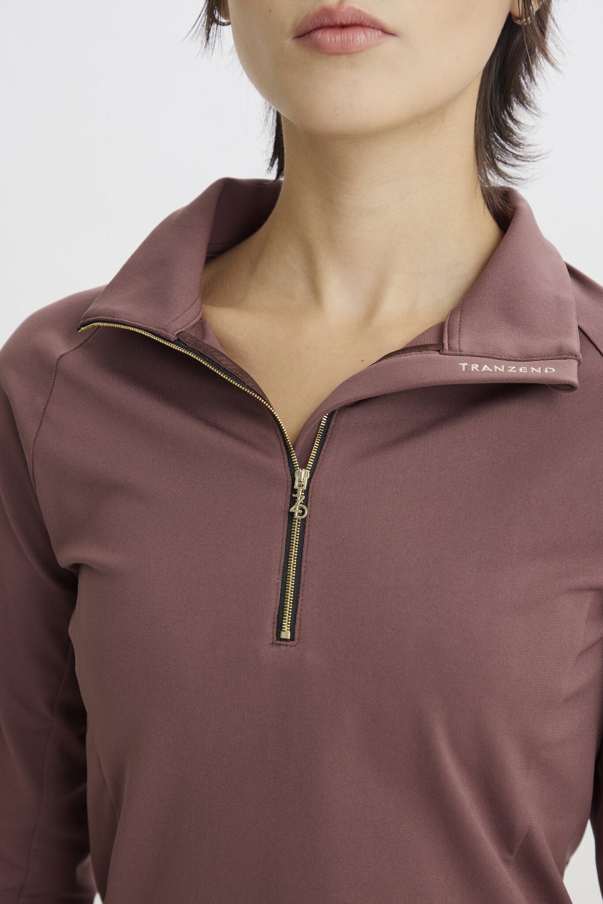 Metal Zip Baselayer - Women - Brown - Image 7