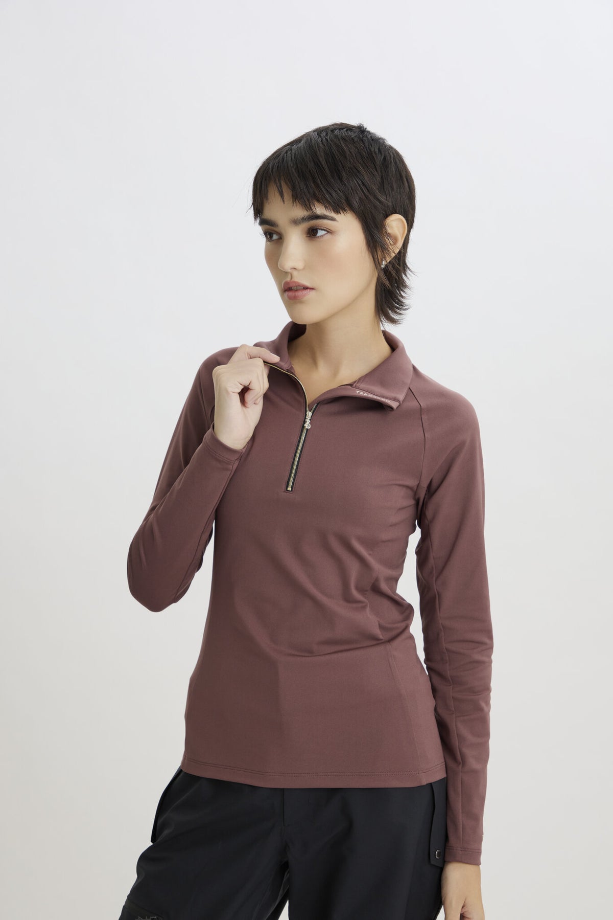 Metal Zip Baselayer - Women - Brown - Cover