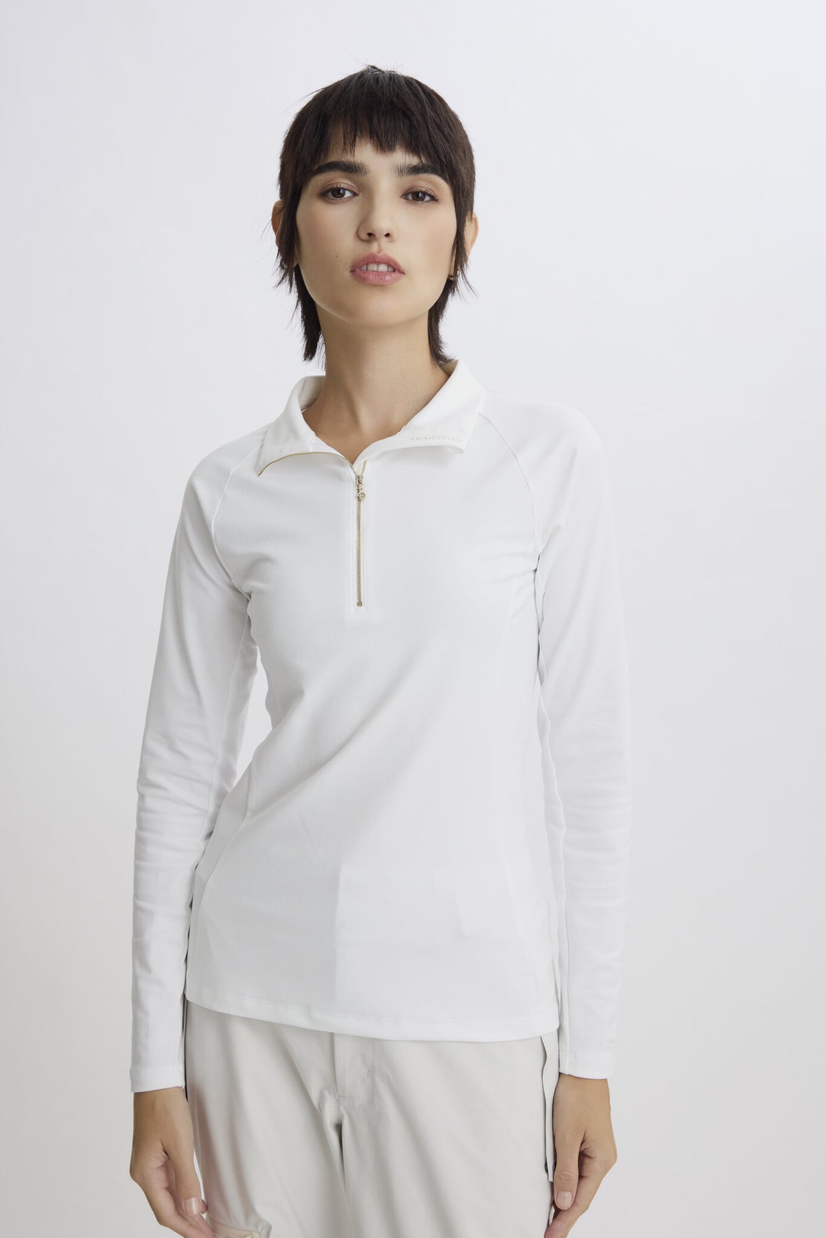 Metal Zip Baselayer - Women - White - Image 4