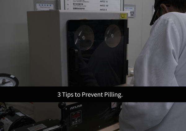 3 tips to prevent pilling, and how fabric pilling resistance grades are tested.