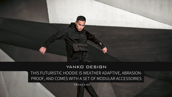 THIS FUTURISTIC HOODIE IS WEATHER ADAPTIVE, ABRASION-PROOF, AND COMES WITH A SET OF MODULAR ACCESSORIES