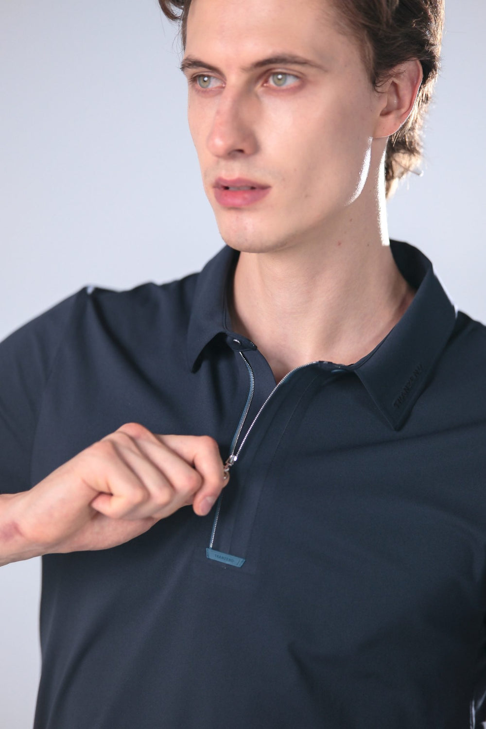 Drift Polo | Short Sleeves - Men - Navy - Detail 1