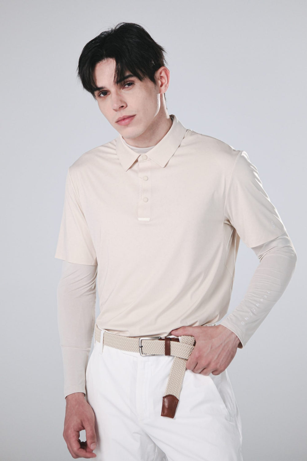 Ice Glaze UV Base Layer - Men - Beige - Image 1