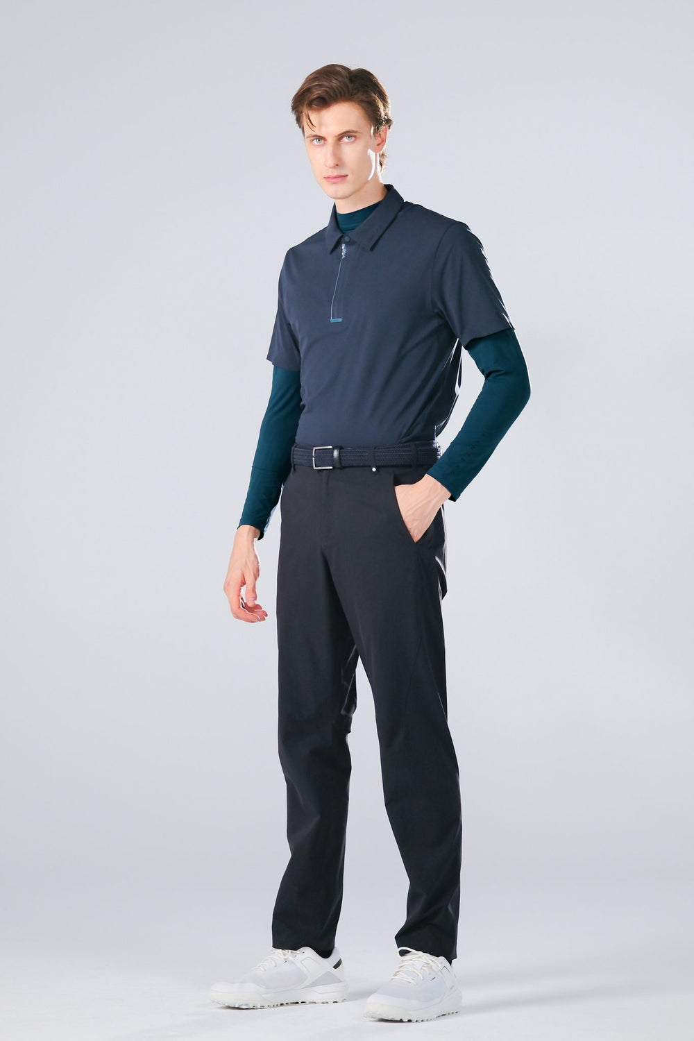 Ice Glaze UV Base Layer - Men - Peacock Blue - Image 1