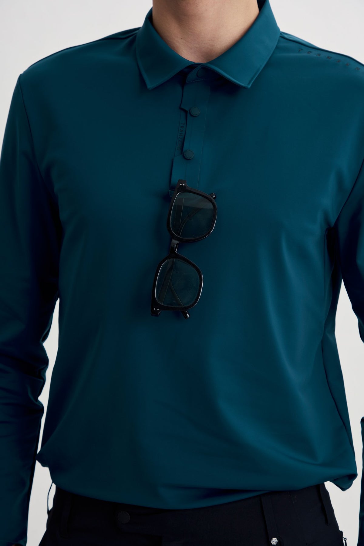 Infinite Glide Polo | Long Sleeves - Men - Peacock Blue - Second Image