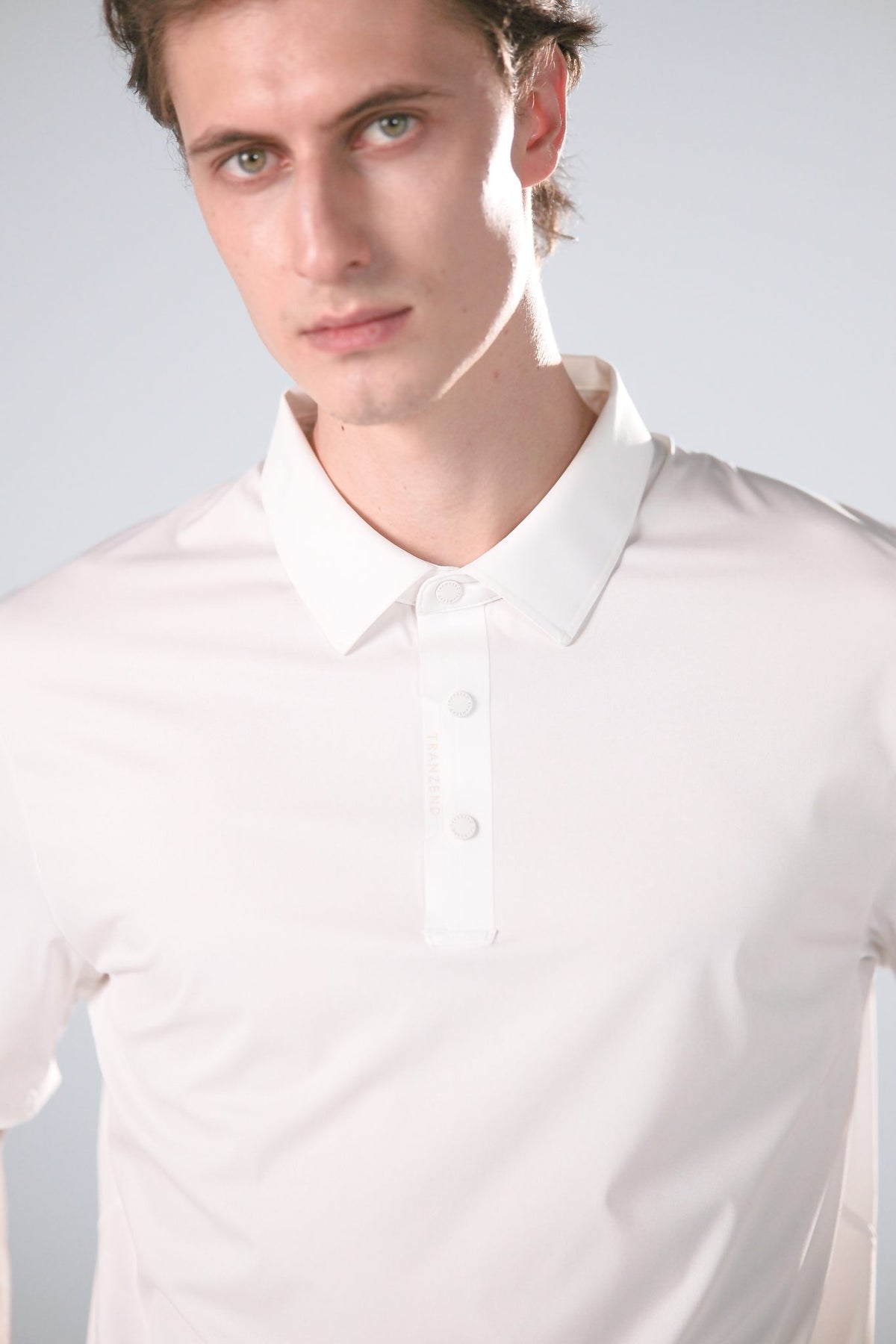 Ice Glaze Polo | Short Sleeves - Men - White - Detail 2