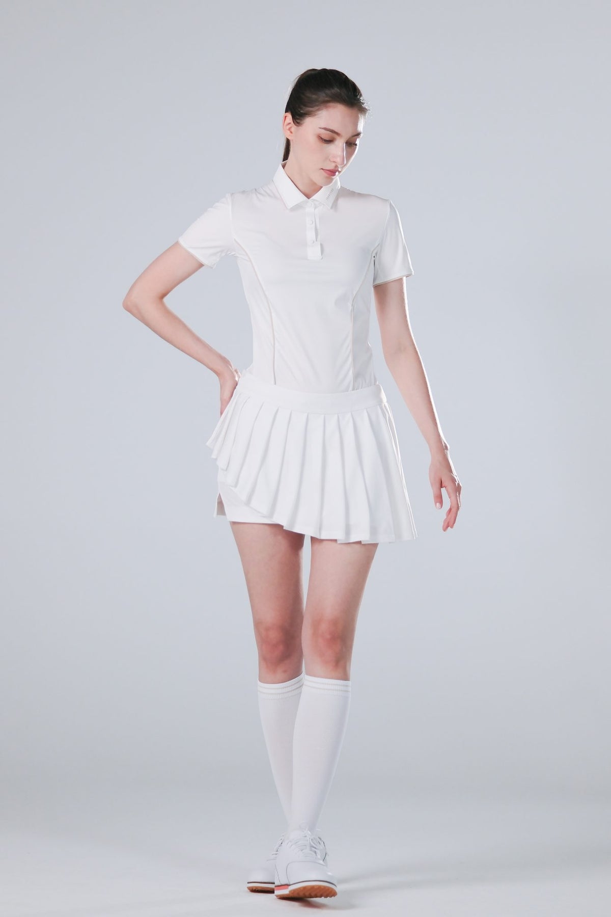 Ice Glaze Polo | Short Sleeves - Women - White - Image 2