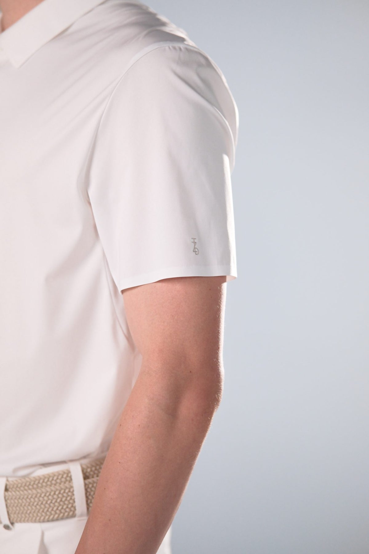 Ice Glaze Polo | Short Sleeves - Men - White - Detail 3