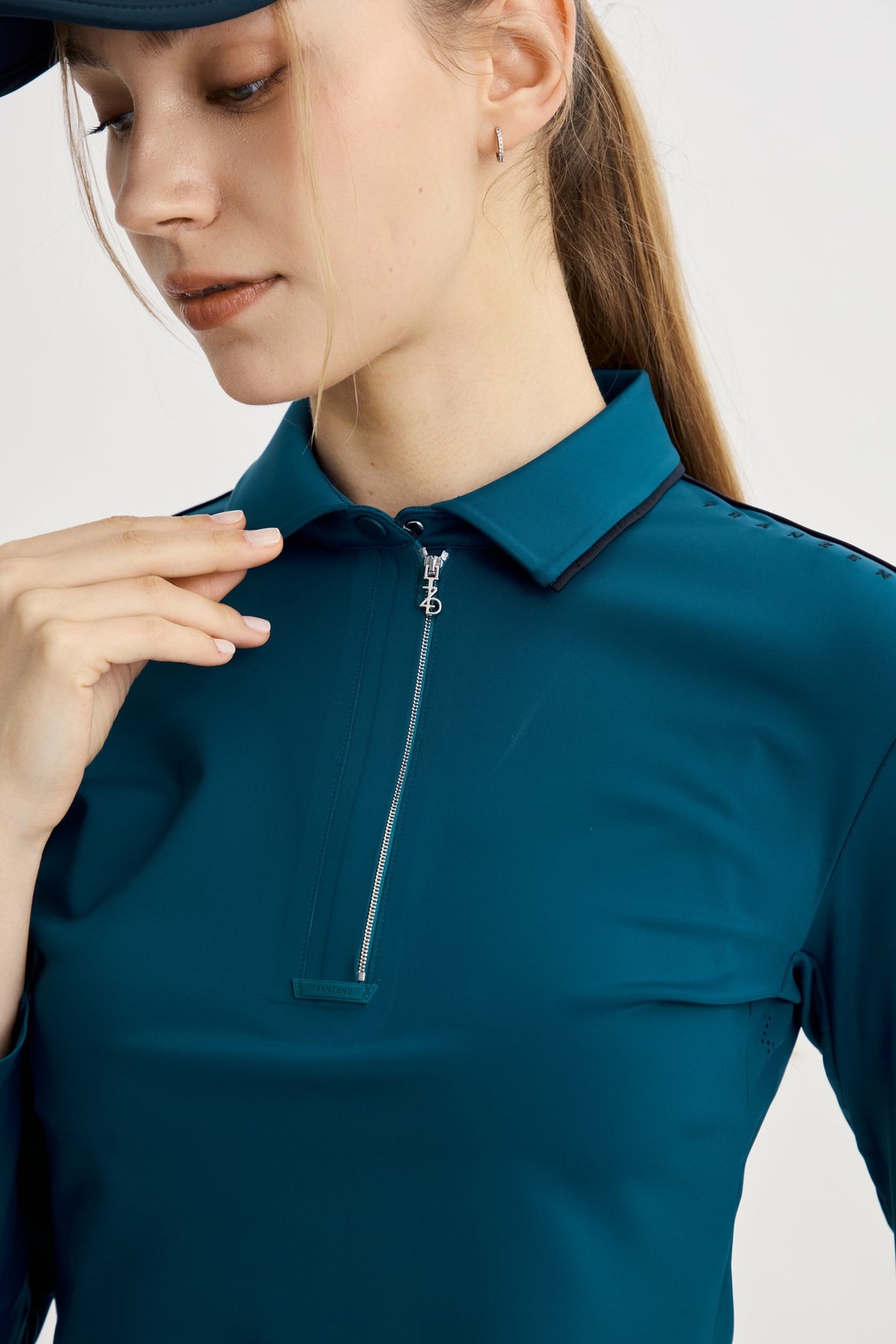 Drift Polo | Long Sleeves - Women - Peacock Blue - Image 3