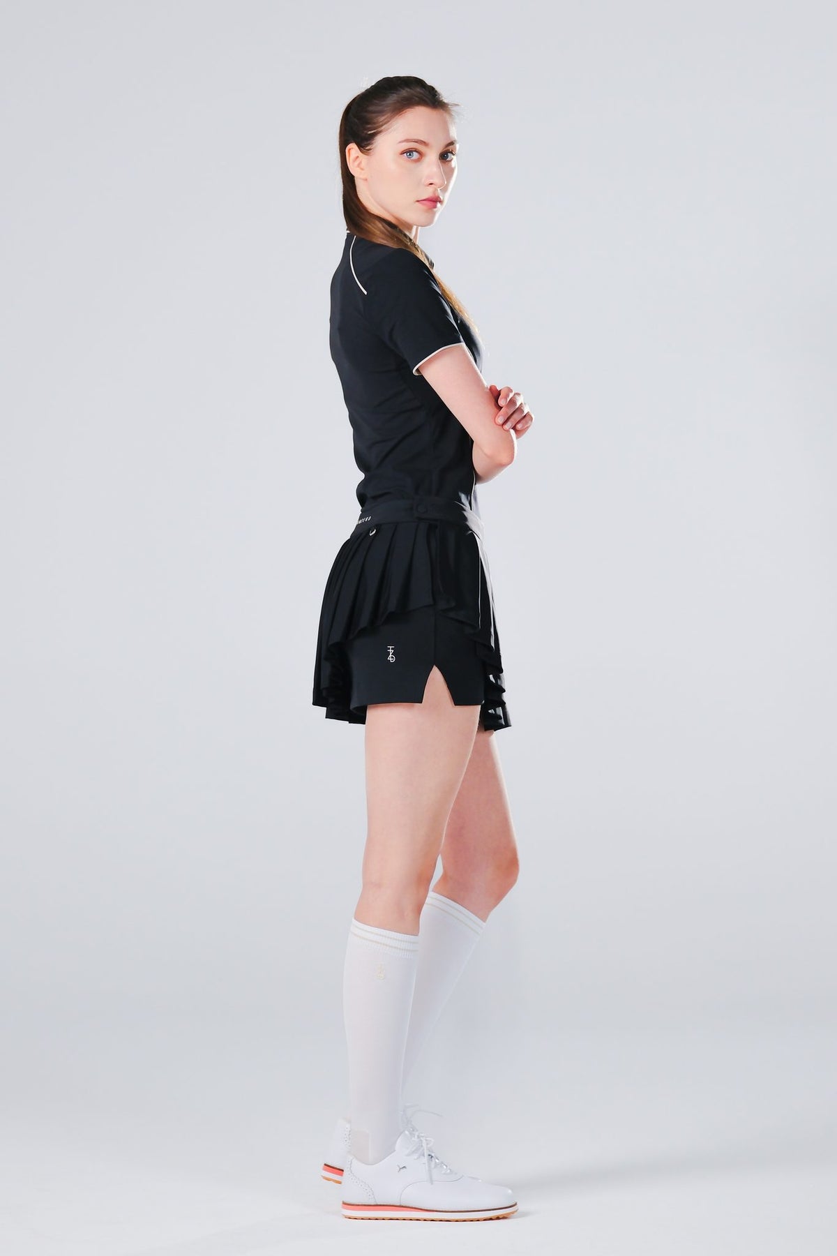 Drift Polo | Short Sleeves - Women - Black - Image 3