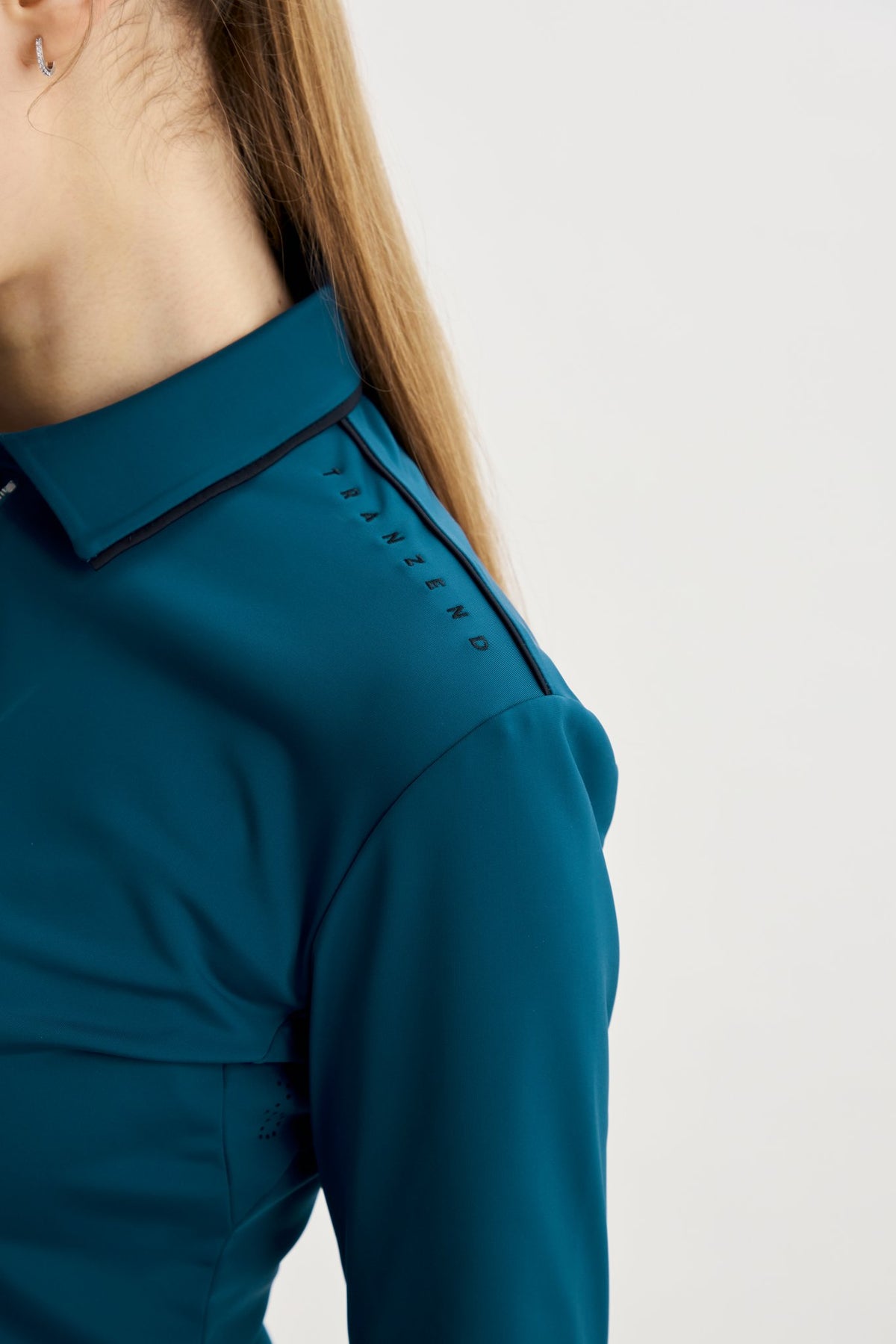 Drift Polo | Long Sleeves - Women - Peacock Blue - Image 4