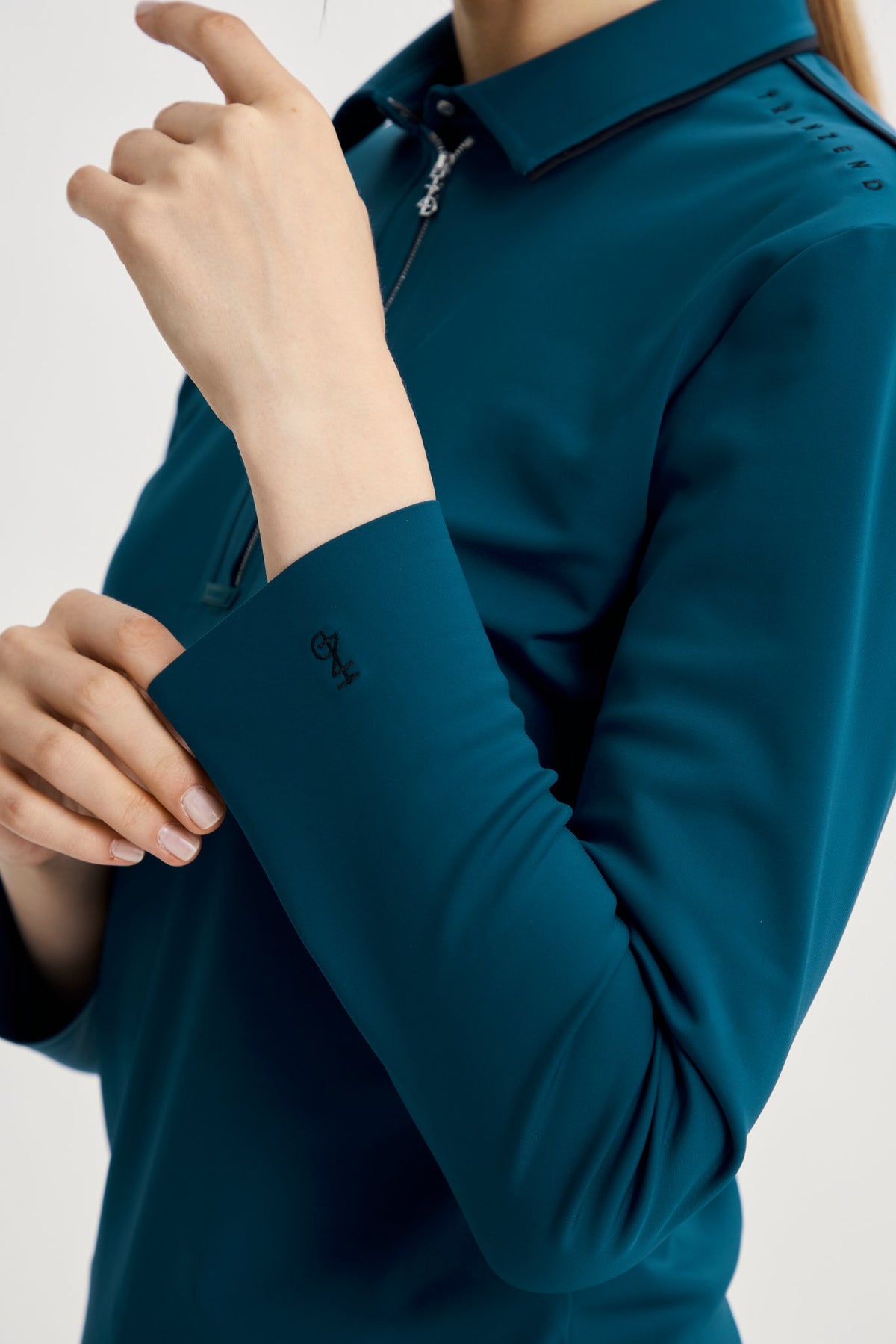 Drift Polo | Long Sleeves - Women - Peacock Blue - Image 5