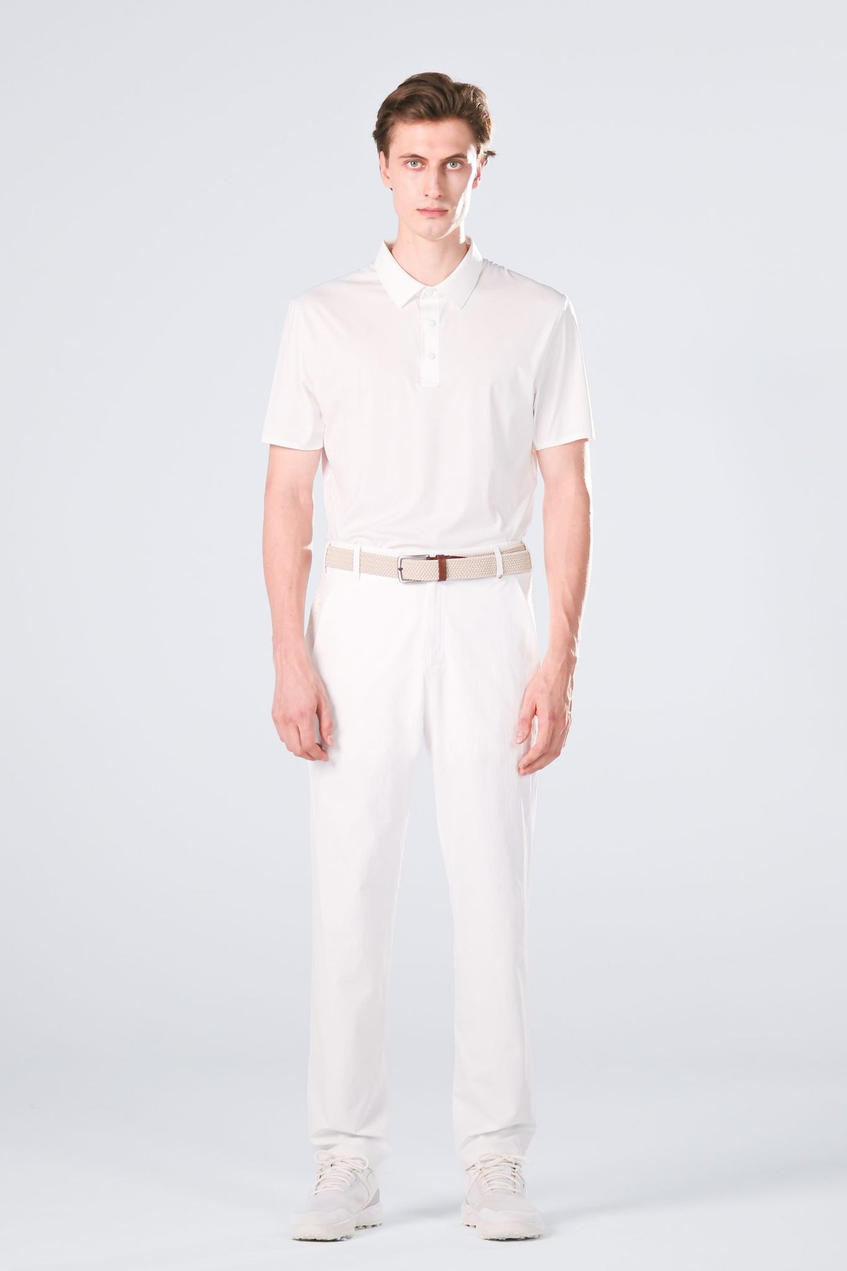 Ice Glaze Polo | Short Sleeves - Men - White - Front 1