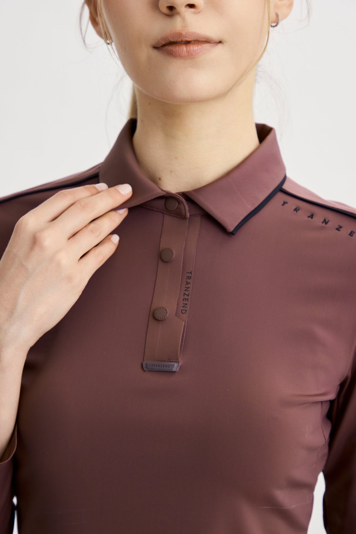 Infinite Glide Polo | Long Sleeves - Women - Brown - Image 5