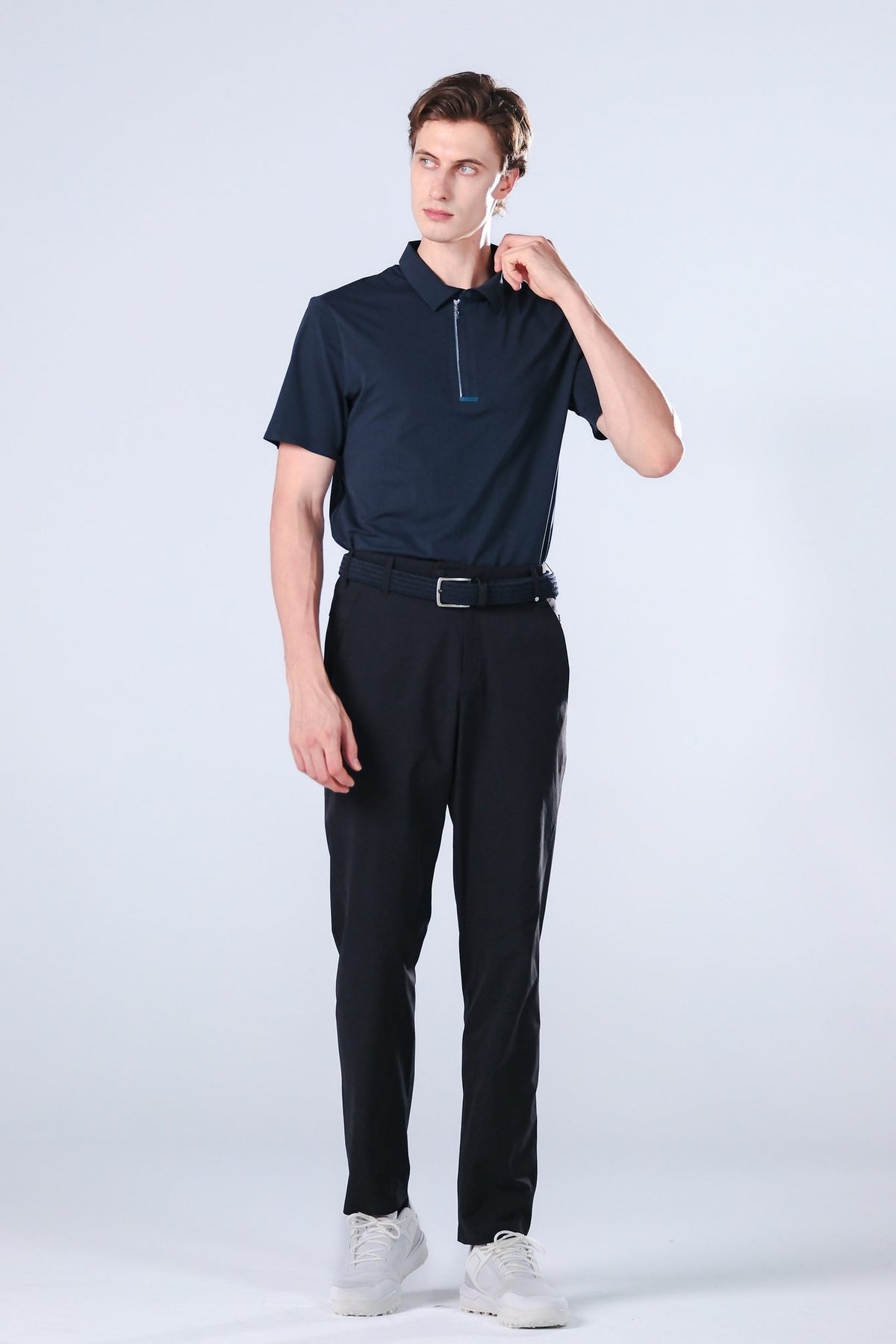 Drift Polo | Short Sleeves - Men - Navy - Front 1