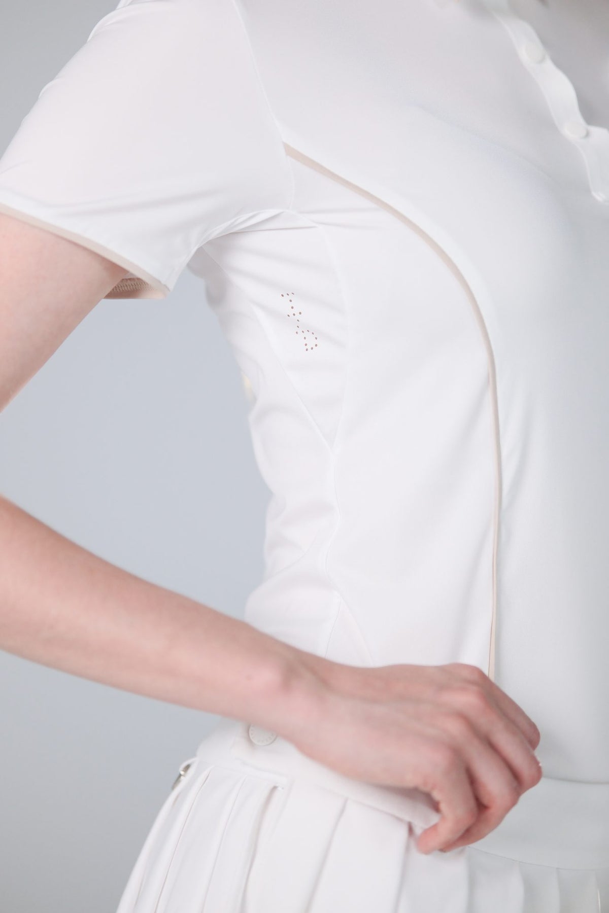 Ice Glaze Polo | Short Sleeves - Women - White - Image 7