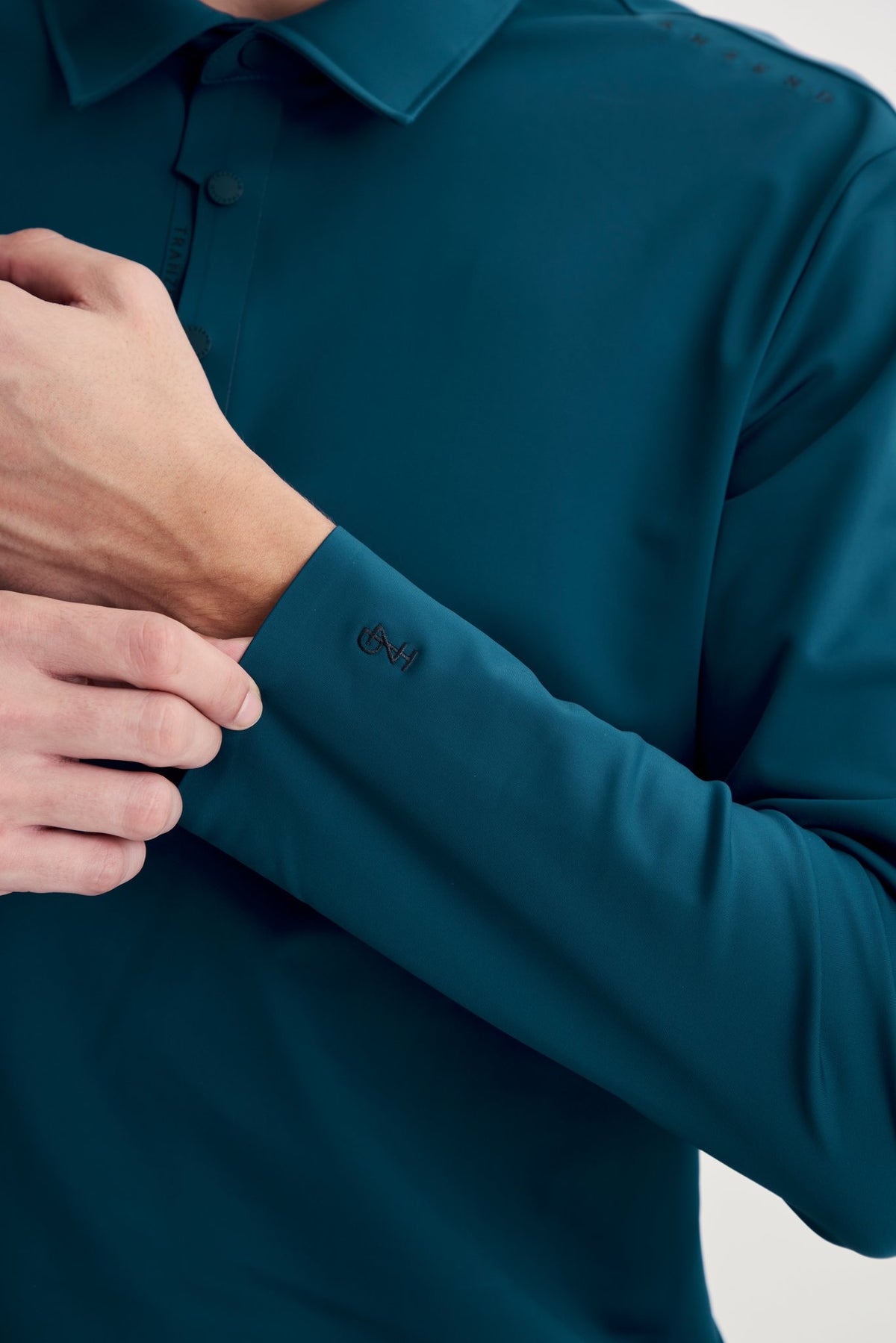 Infinite Glide Polo | Long Sleeves - Men - Peacock Blue - Image 8