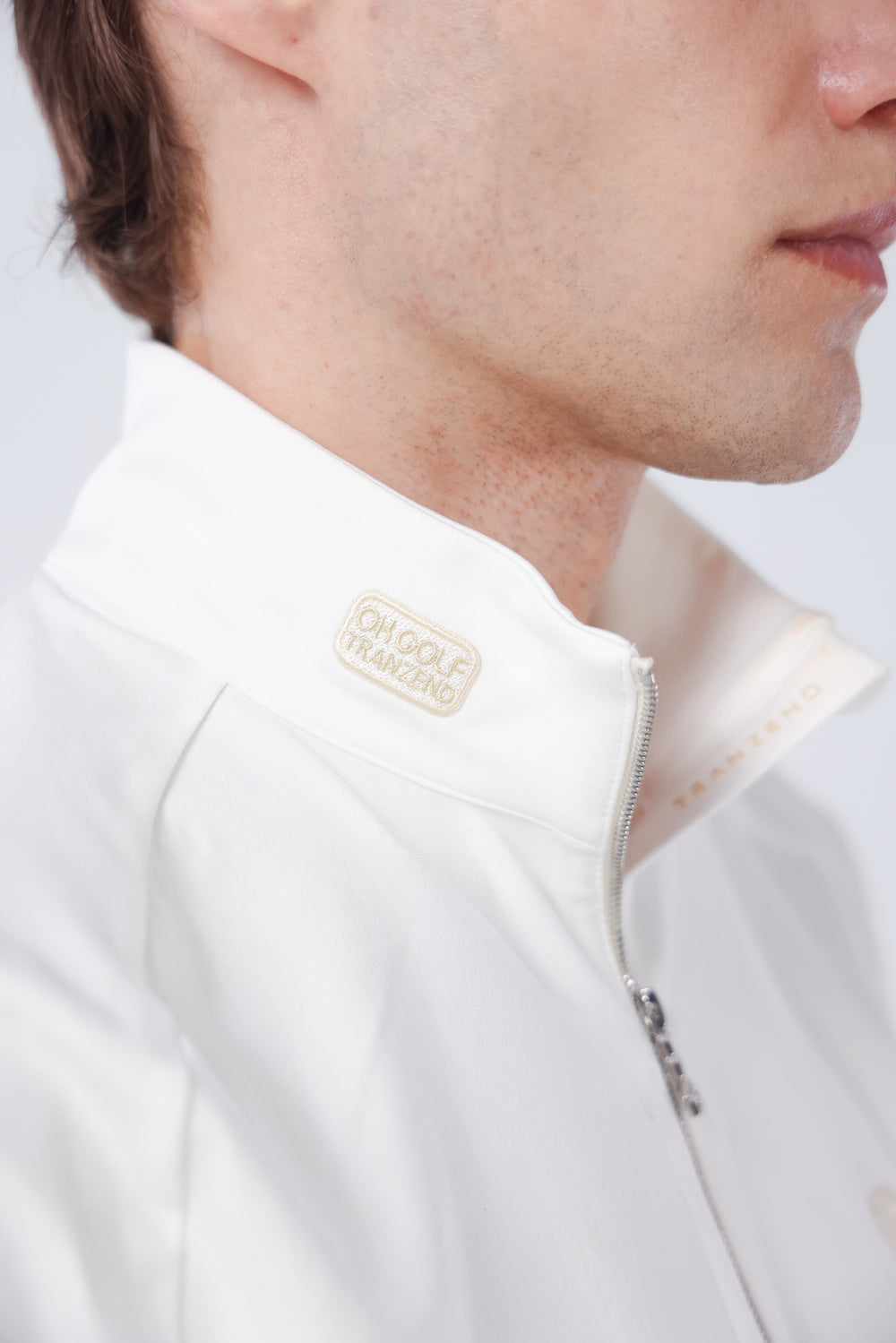 Quarter Zip Mock Neck Polo - Men