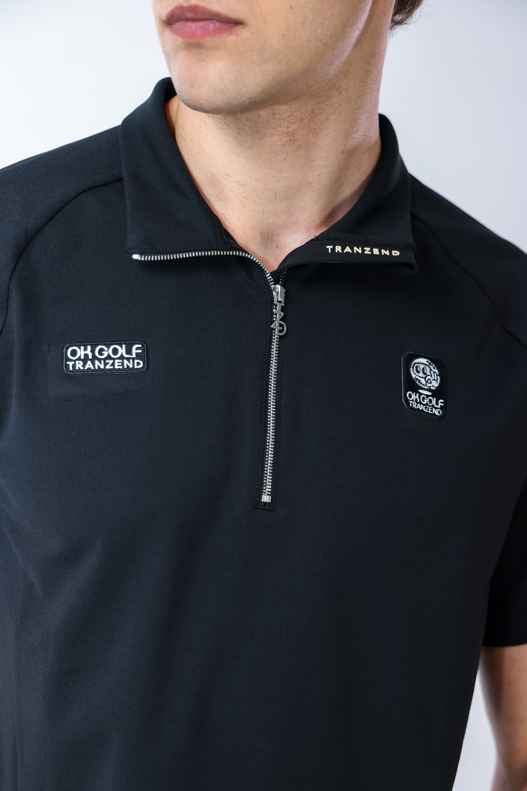 Quarter Zip Mock Neck Polo - Men