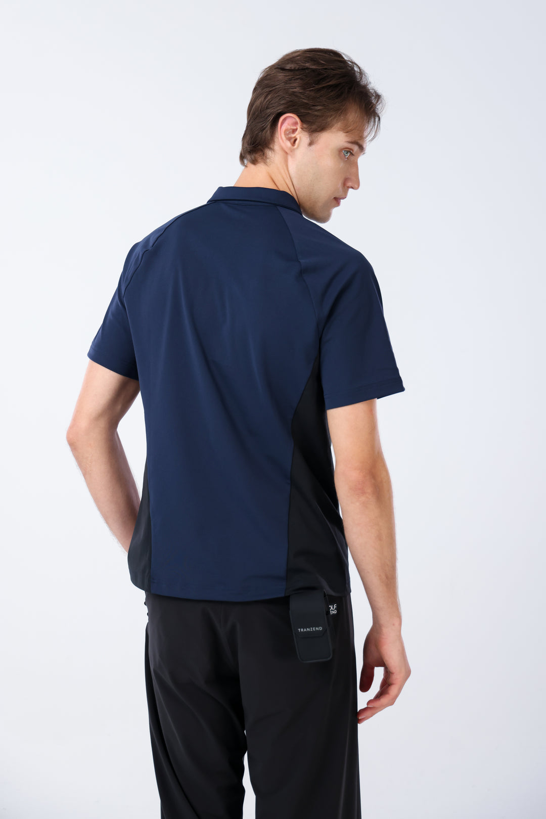 Quarter Zip Mock Neck Polo - Men