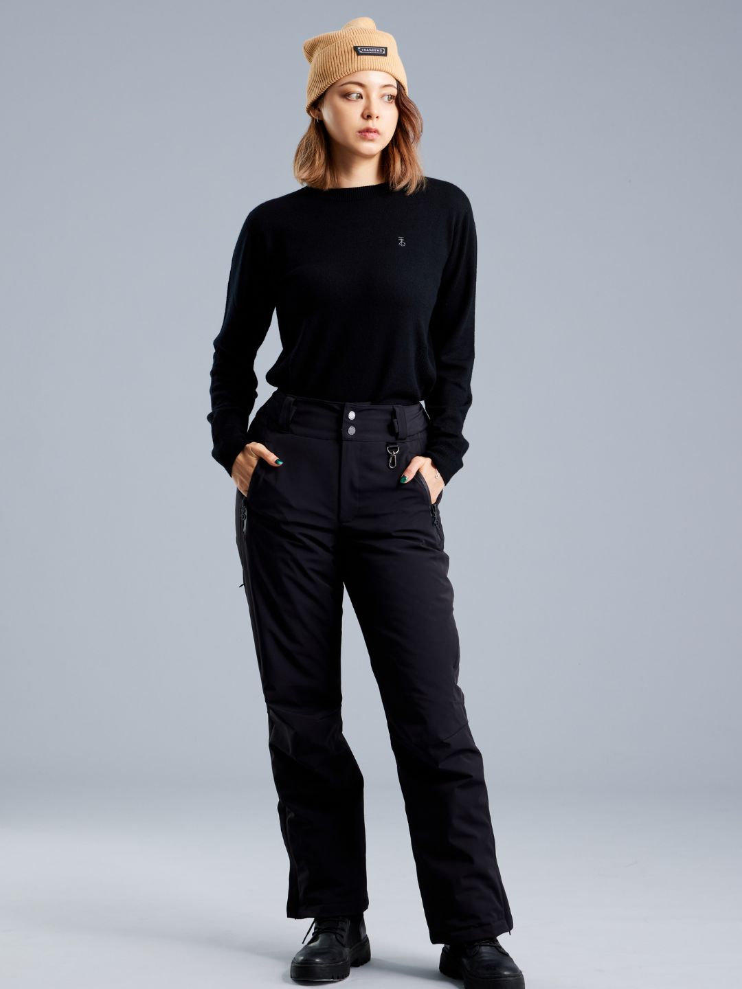 Crew Neck Merino Wool Sweater - Women