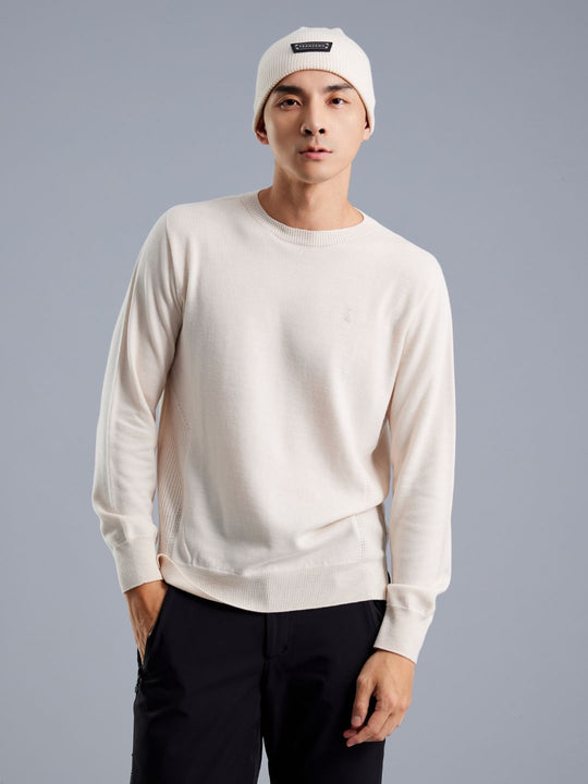 Crew Neck Merino Wool Sweater - Men