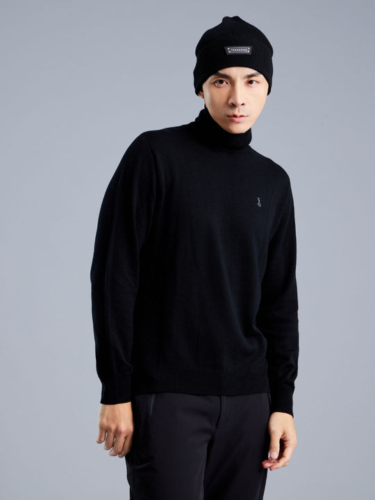 Turtle Neck Merino Wool Sweater - Men
