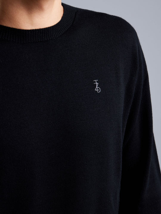 Crew Neck Merino Wool Sweater - Men
