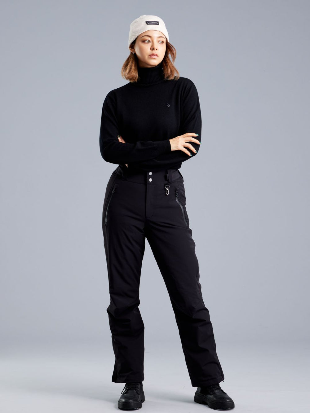 Turtle Neck Merino Wool Sweater - Women