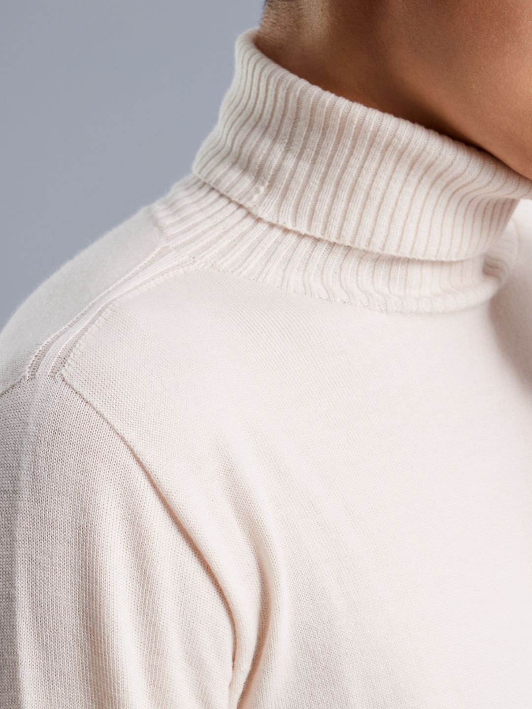 Turtle Neck Merino Wool Sweater - Men