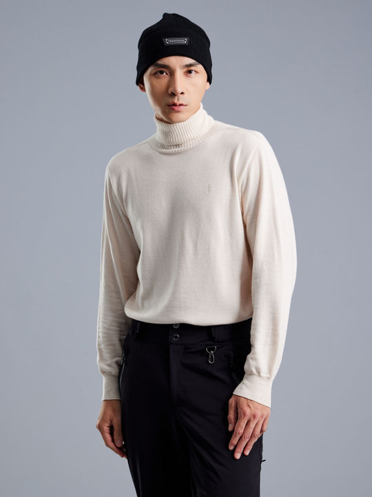 Turtle Neck Merino Wool Sweater - Men
