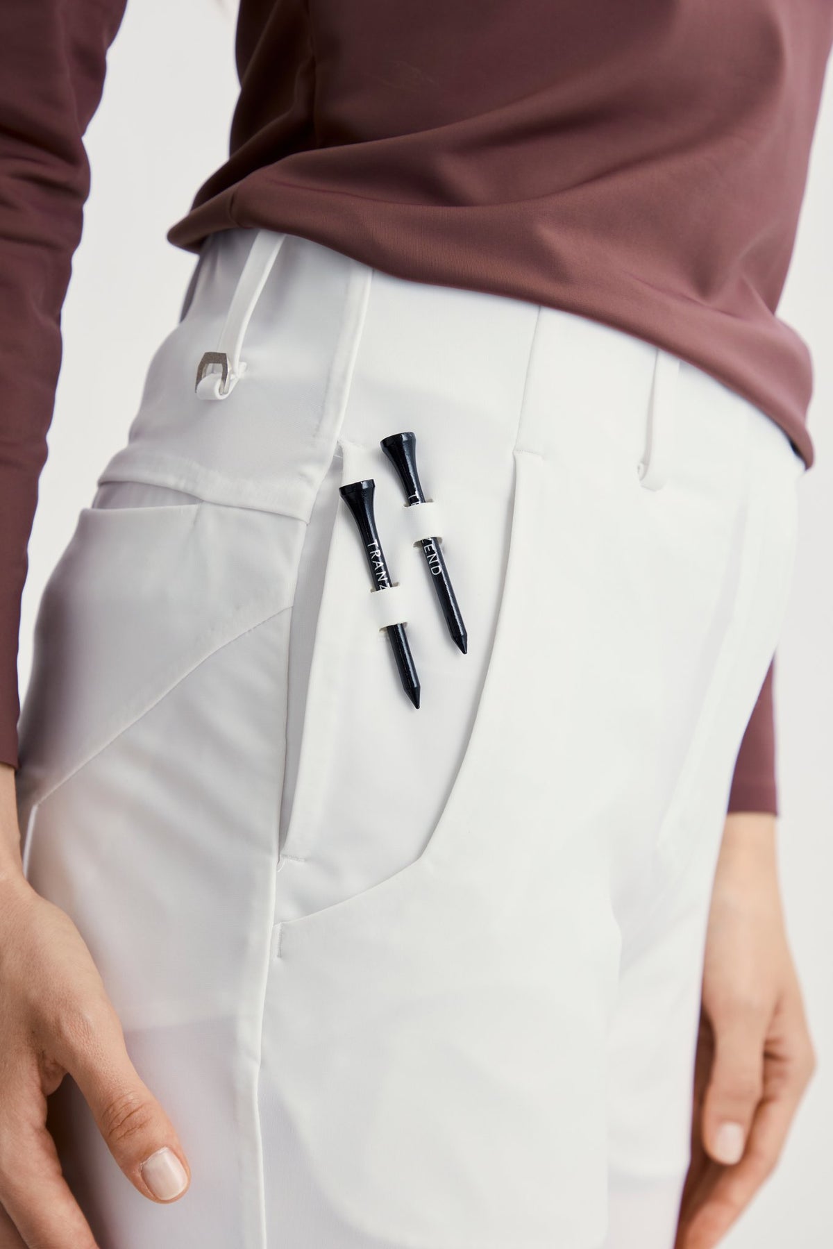 Infinite Motion Slim Trousers - Women - White - Second Image
