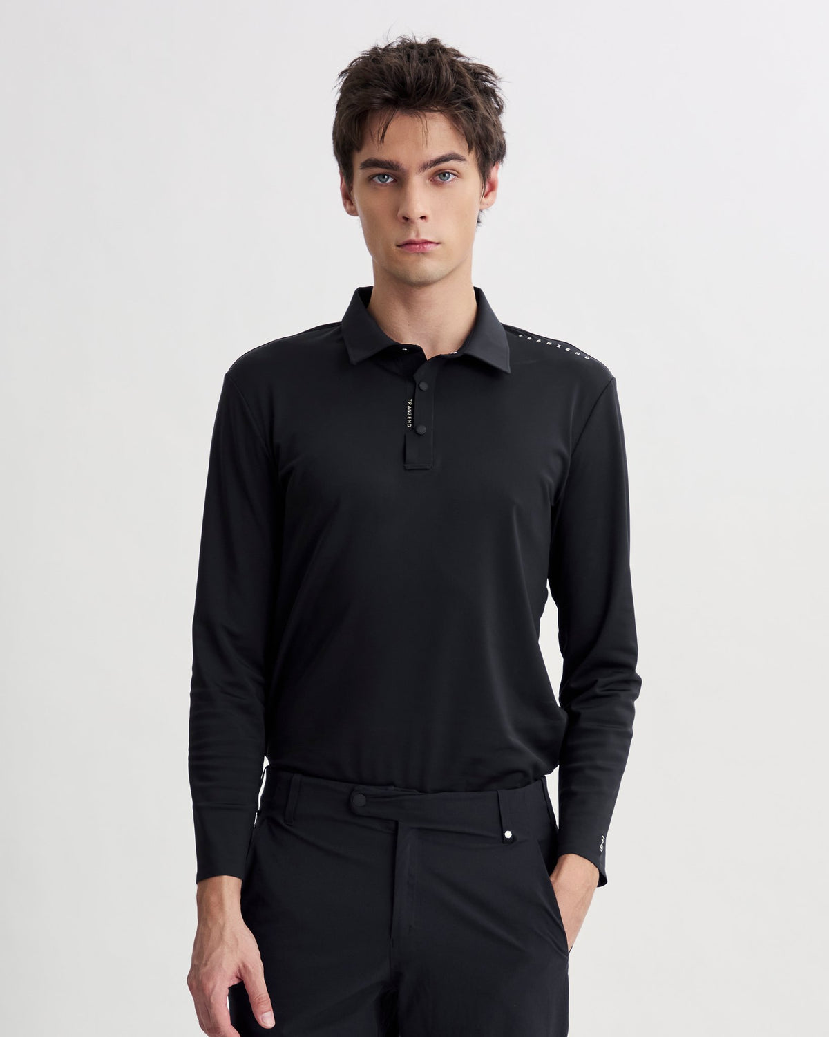 Infinite Glide Polo | Long Sleeves - Men - Black - Cover