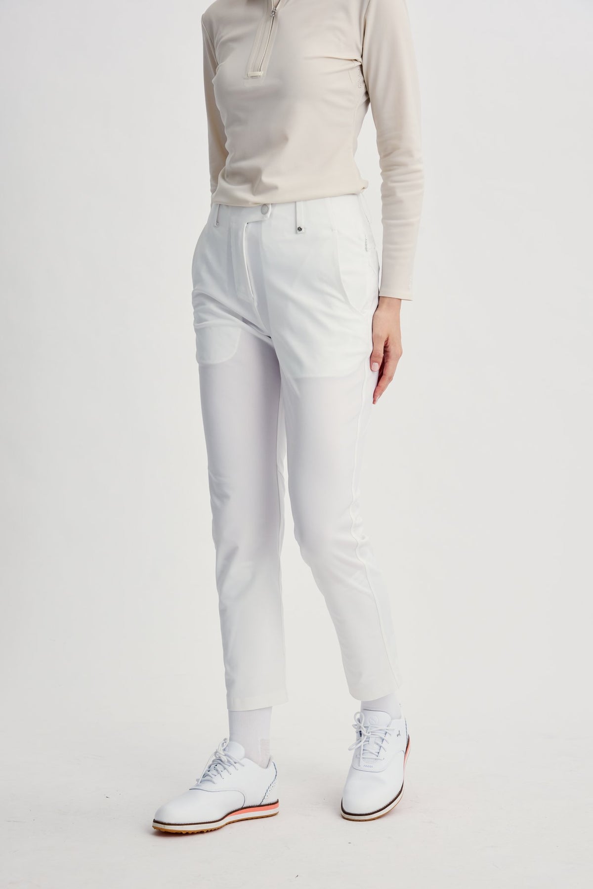 Infinite Motion Slim Trousers - Women - White - Image 3