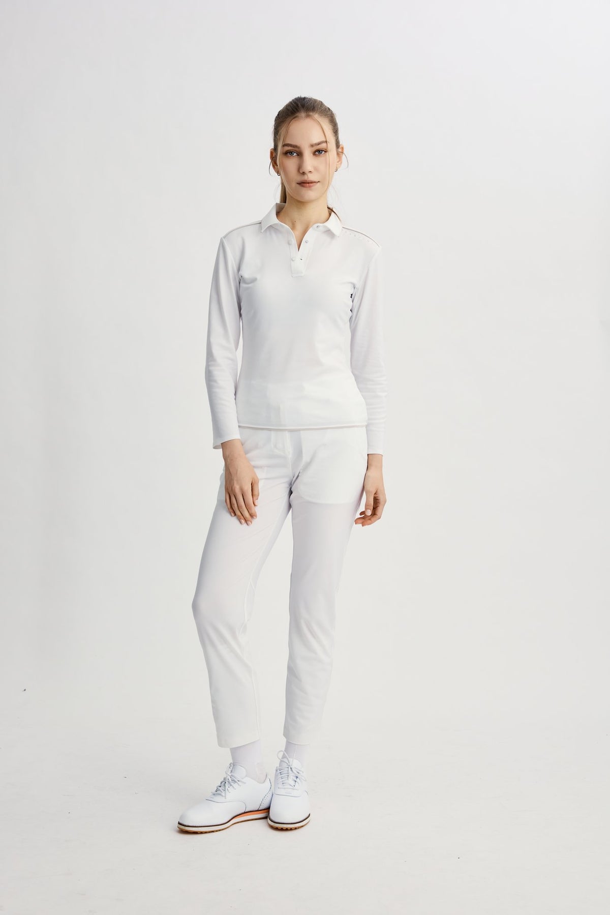 Infinite Glide Polo | Long Sleeves - Women - White - Image 3